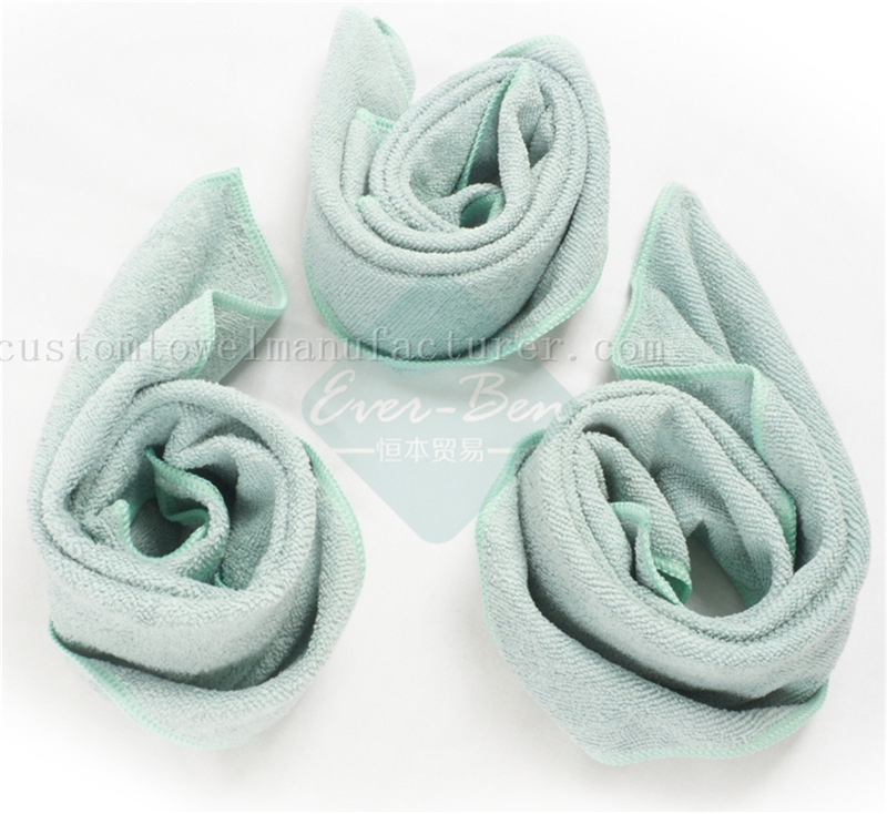 China Bulk Wholesale patterned cleaning shammy cloth Manufacturer Custom Blue Microfiber Glass Towels Supplier